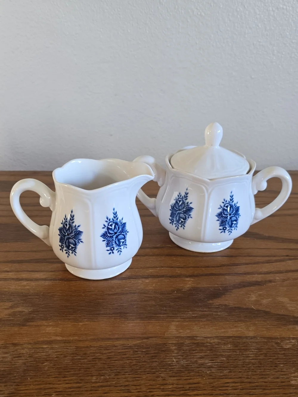 Vintage Mayhill Federalist Ironstone Sugar Bowl and Creamer Circa 1950's Tote 15